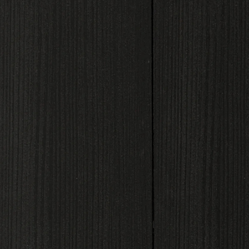 59-Zoll-Akzentschrank zur Wandmontage in Schwarz mit fünf Regalböden