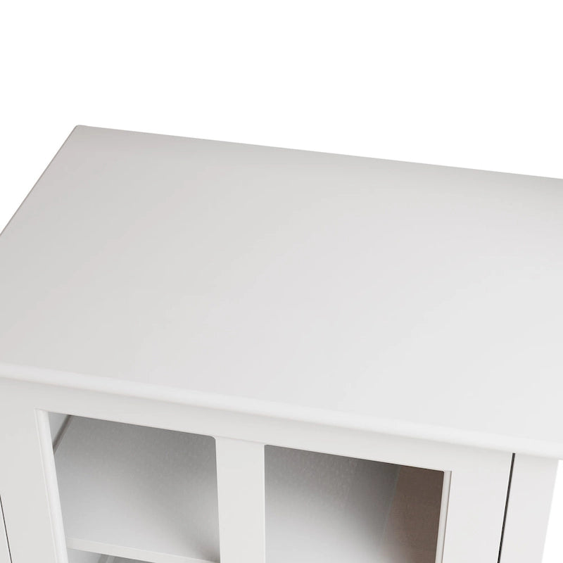 Mobile contenitore buffet con ante in vetro e ripiano regolabile