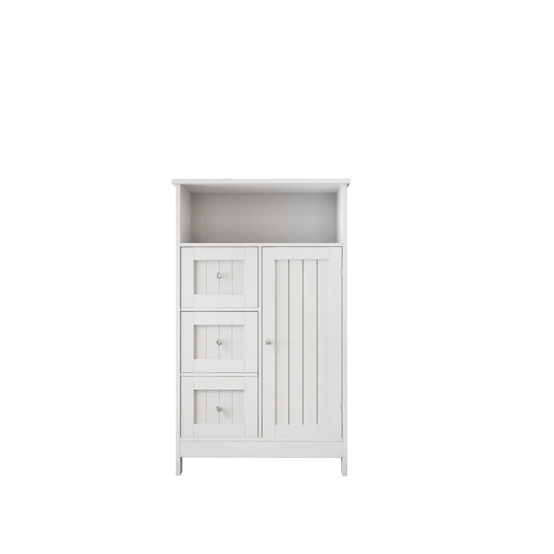 Bathroom Standing Storage Cabinet with 3 Drawers - N/A