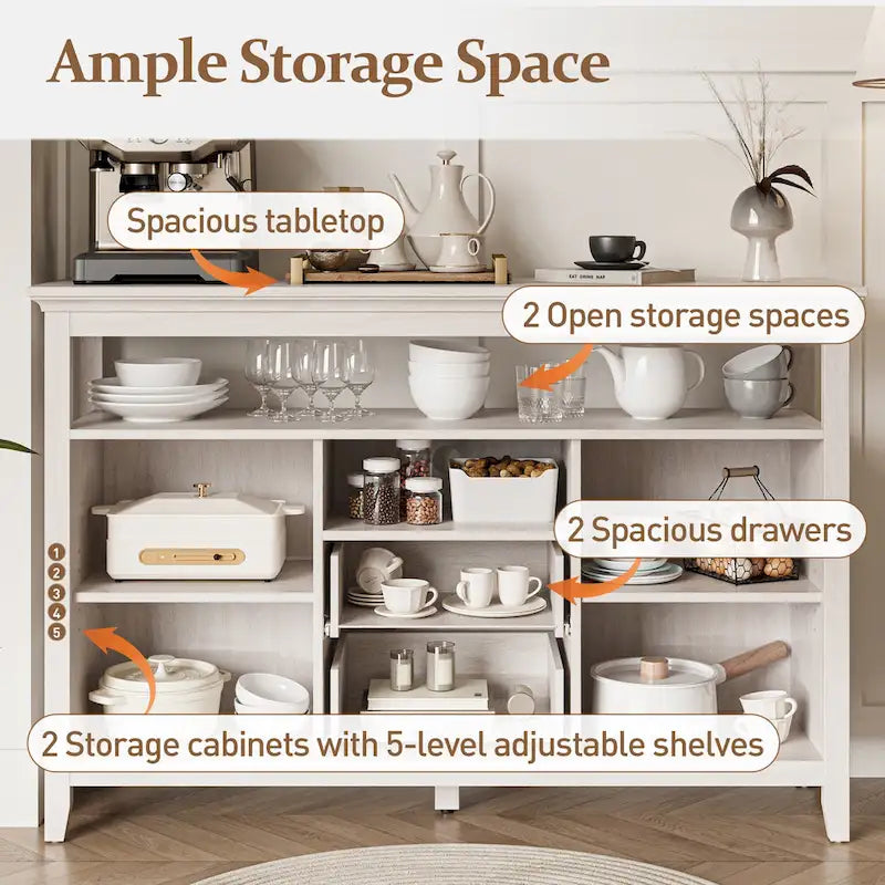 Armario de almacenamiento de ratán natural de 52.8
