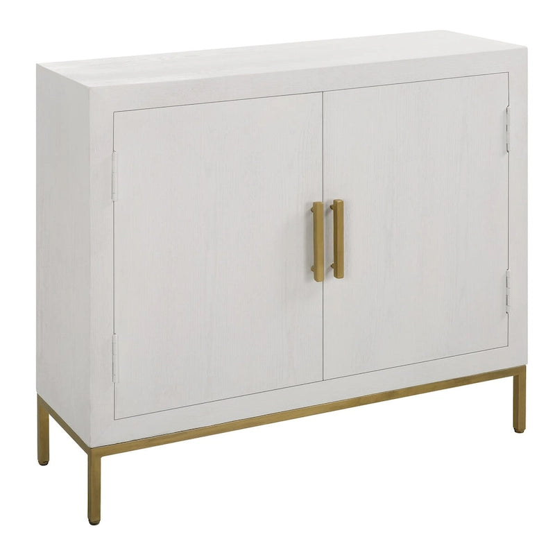 Armario blanco de dos puertas - 40.25W x 34H x 13D