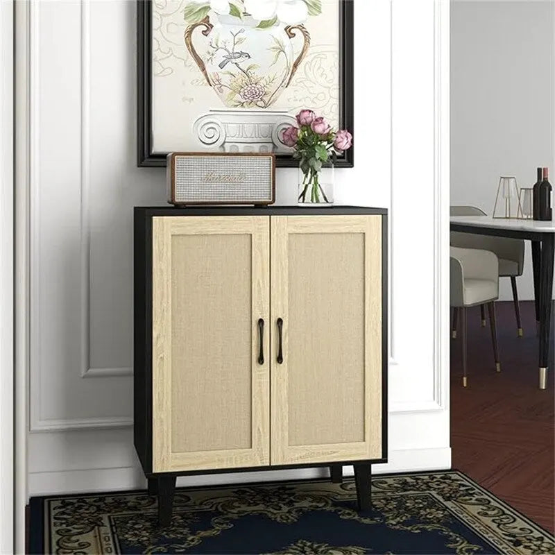 Buffet à 2 portes de style rotin