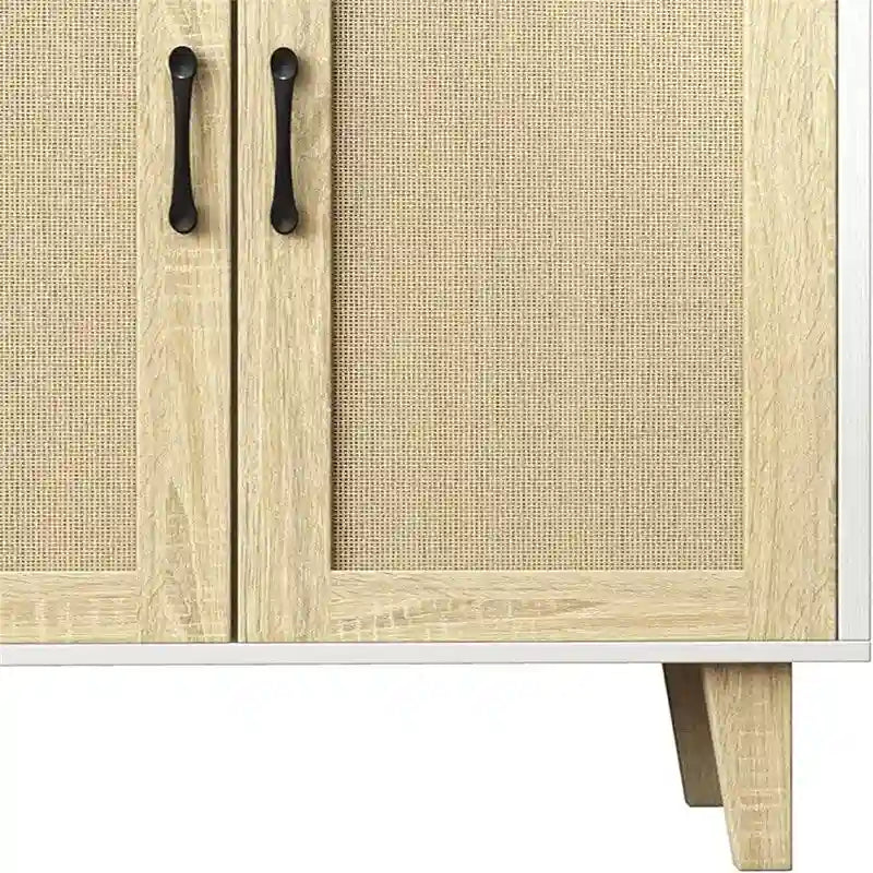 Buffet à 2 portes de style rotin