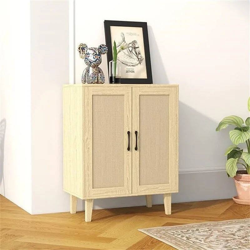 Buffet à 2 portes de style rotin