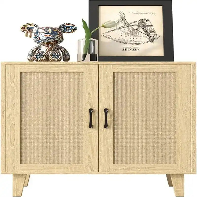 Buffet à 2 portes de style rotin