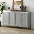Modernes Sideboard mit vier Türen und Marmorimitat-Oberseite