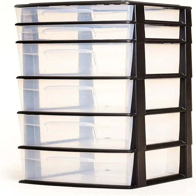 Organizer in plastica a 6 cassetti per casa e ufficio