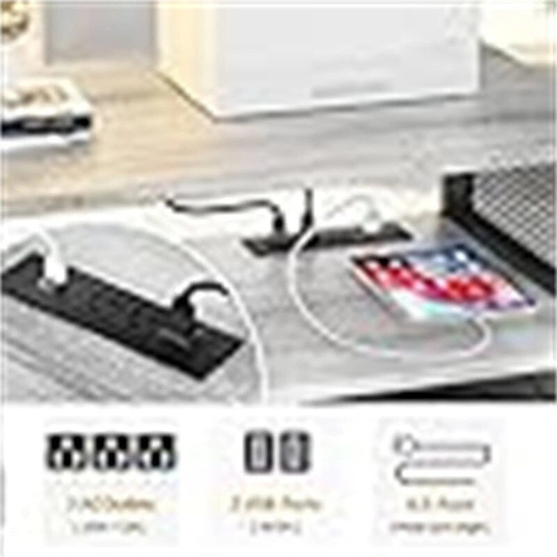 Schedario con ruote, prese di corrente e porte USB