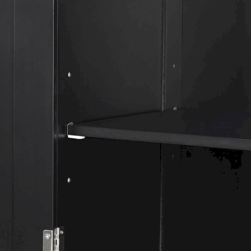 Armario alto de almacenamiento para baño con cajones y estante ajustable