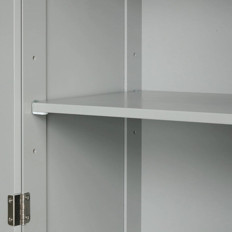 Armario alto de almacenamiento para baño con cajones y estante ajustable