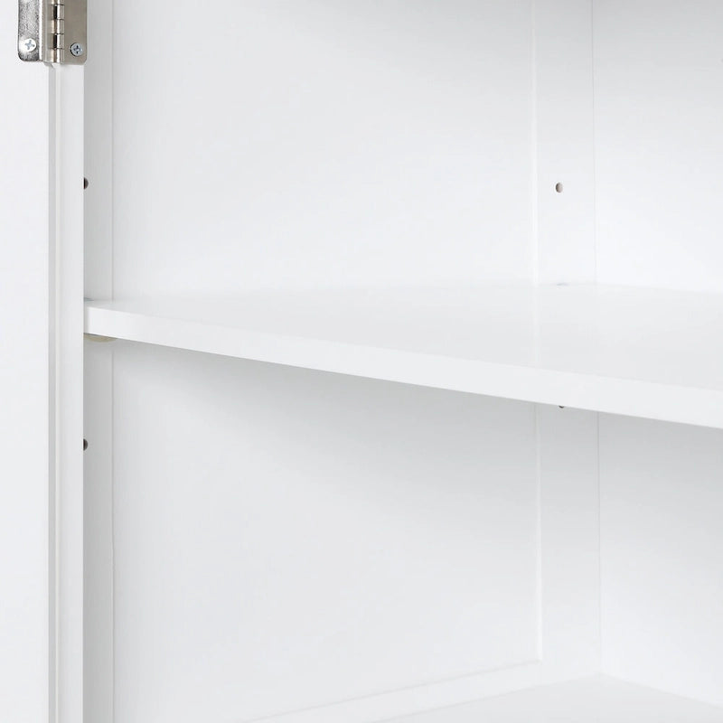 Armario alto de almacenamiento para baño con cajones y estante ajustable