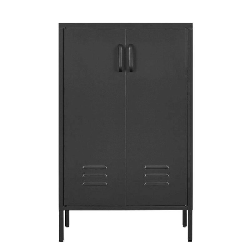 Armario de almacenamiento con 2 puertas y 2 estantes ajustables