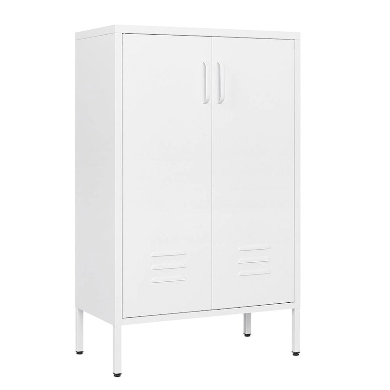 Armario de almacenamiento con 2 puertas y 2 estantes ajustables