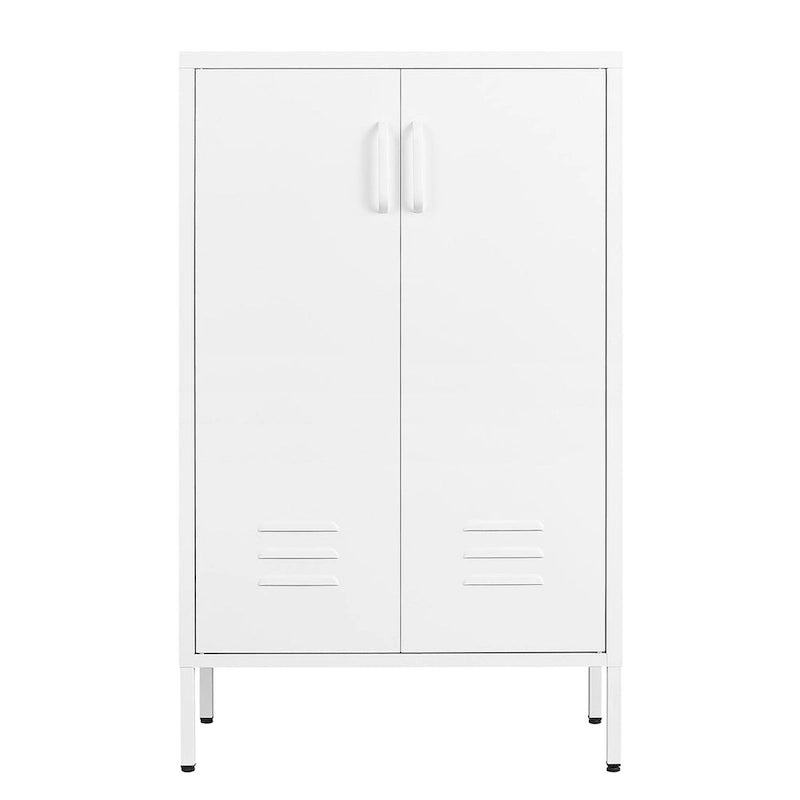 Armario de almacenamiento con 2 puertas y 2 estantes ajustables