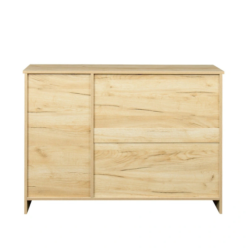 Aparador buffet de madera con 3 puertas y 2 cajones